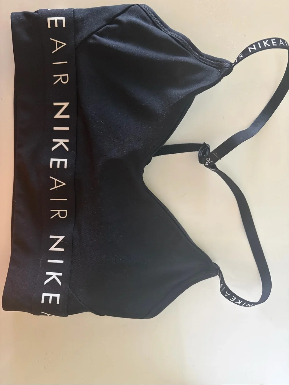 Nike Black Air Logo Stretch Sports Bralette